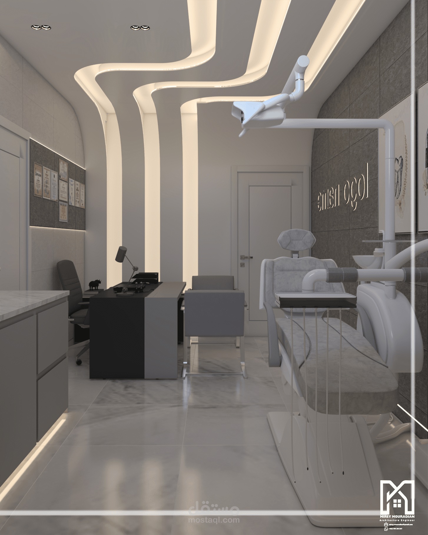تصميم عيادة اسنان