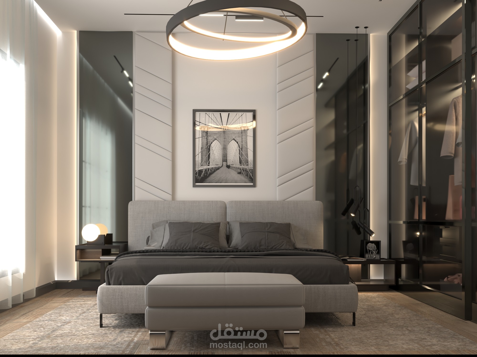 تصميم داخلي لغرفة نوم