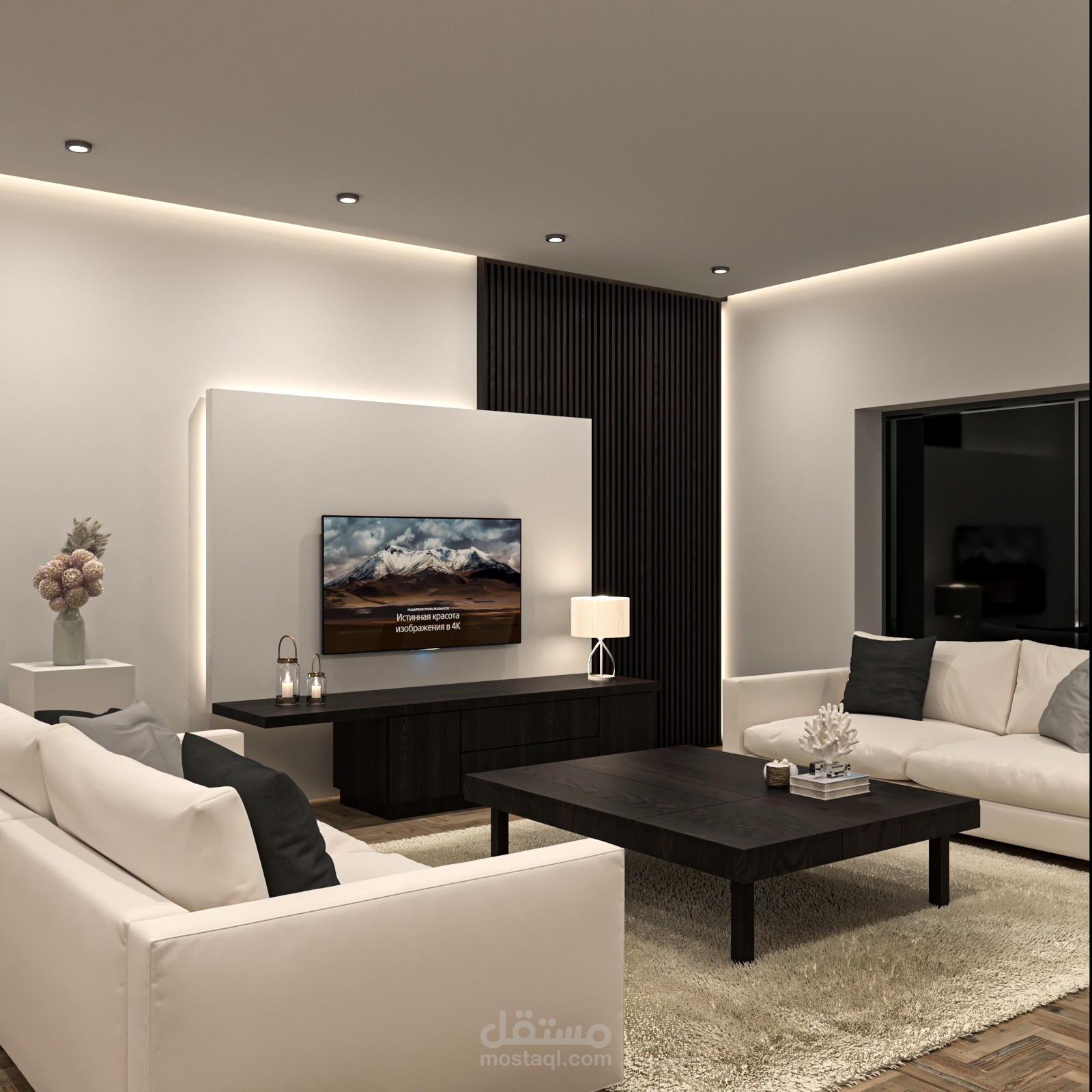 تصميم داخلي لغرفة ضيوف