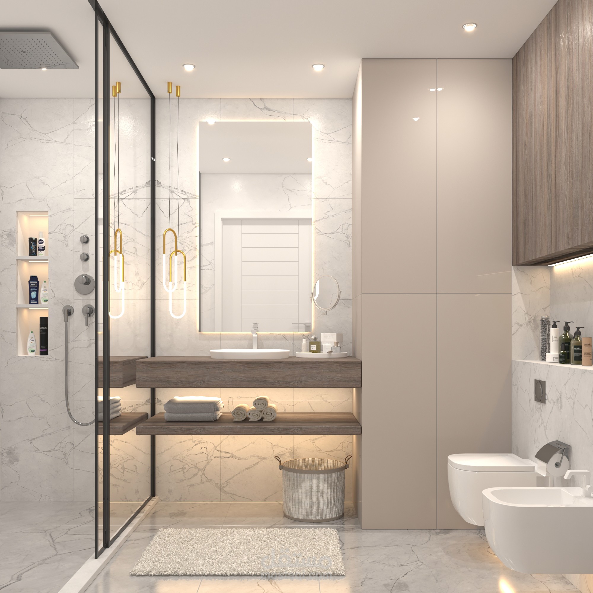 تصميم داخلي لحمام