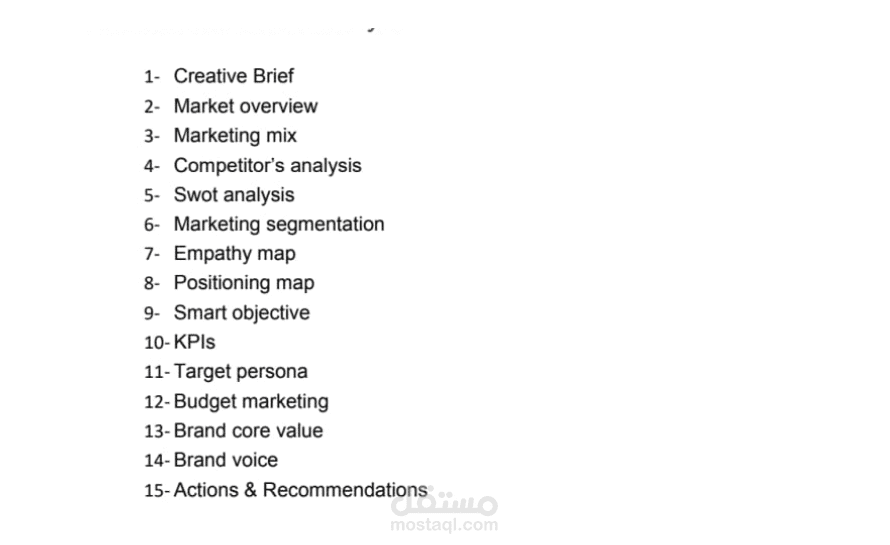 Marketing plan for a perfume manufacturing and selling project