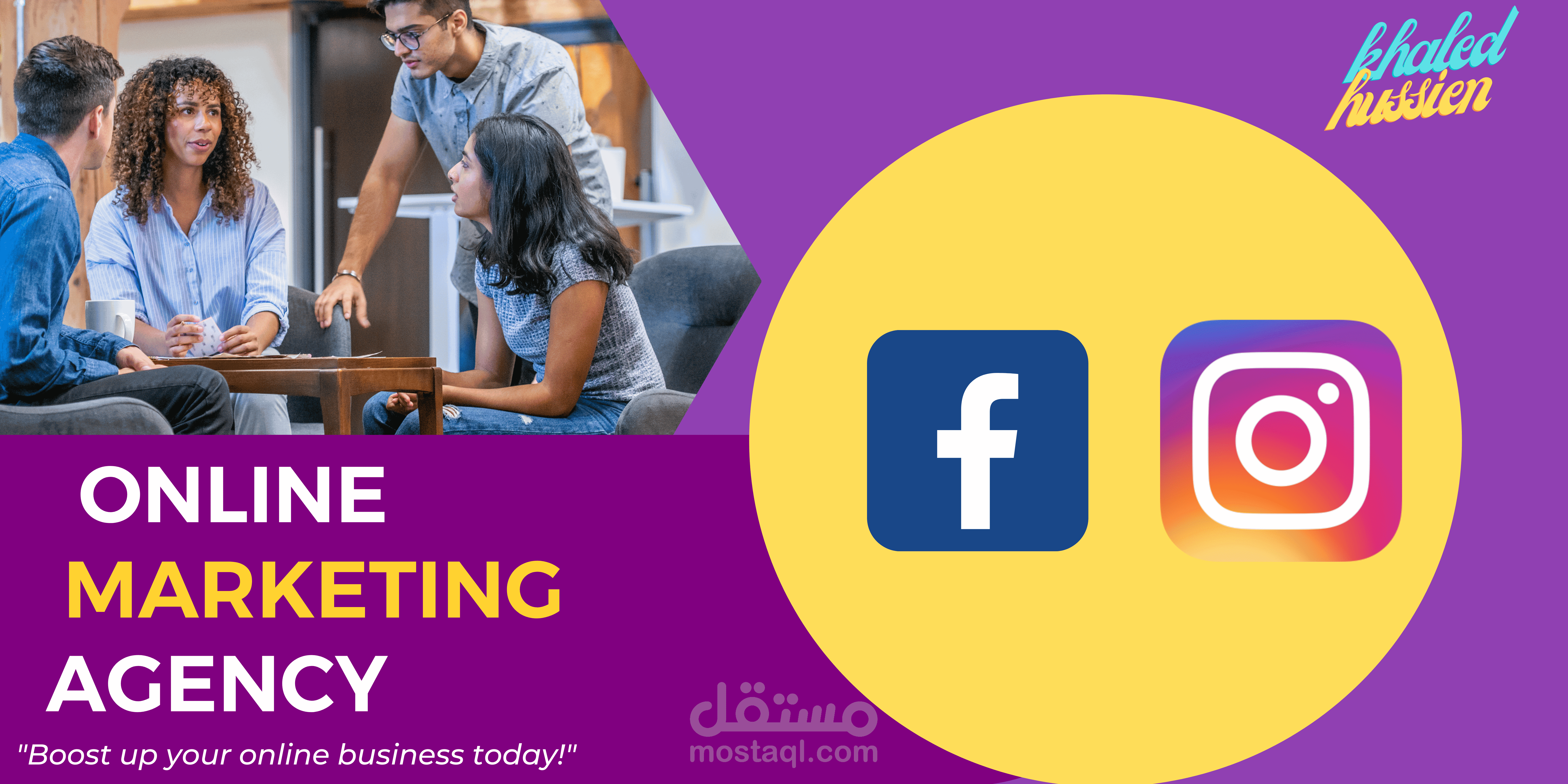 انشاء صفحتك الشخصية او الصفحة الاعمال في فيسبوك وانستجرام بطريقة احترافية