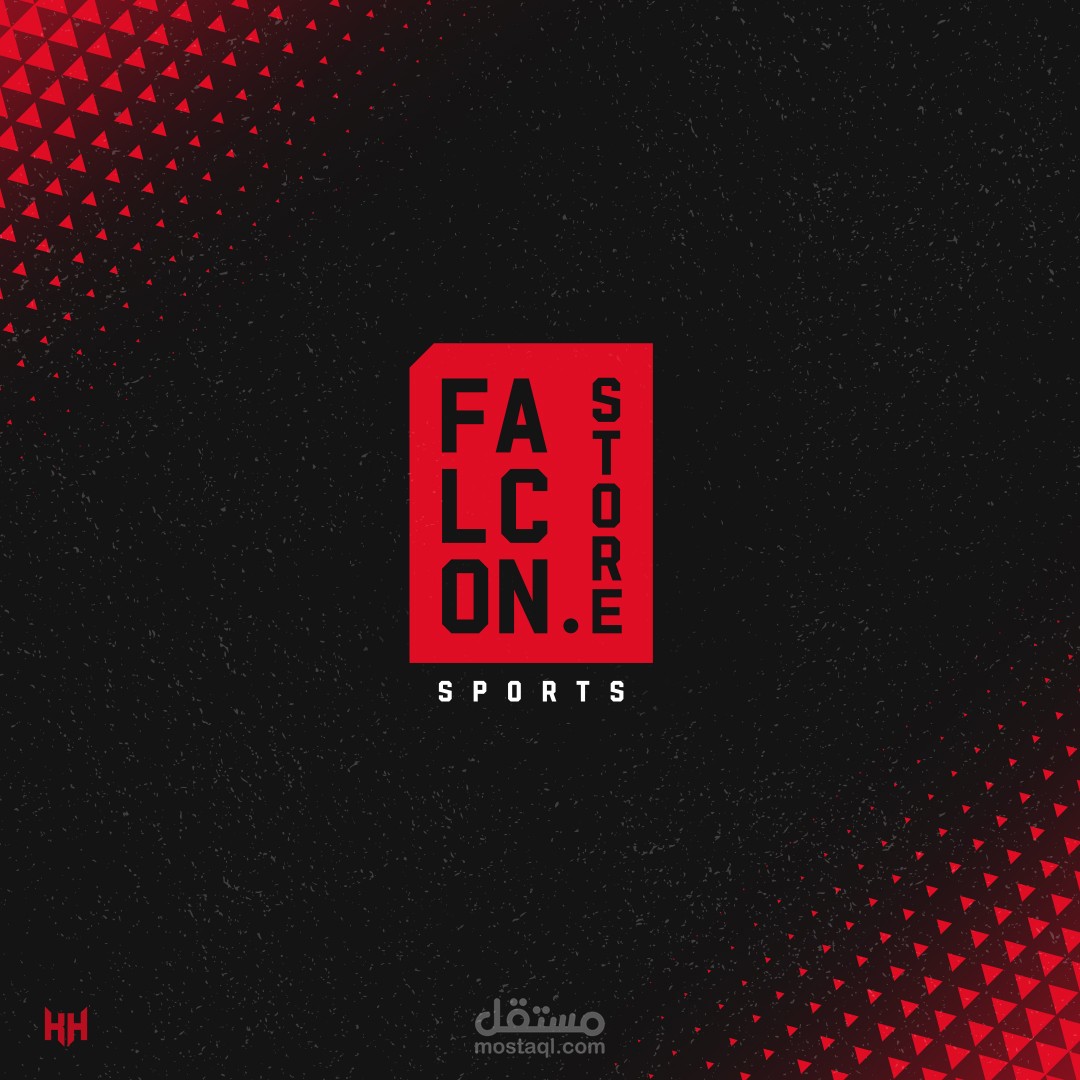 تصميم شعار falcon store