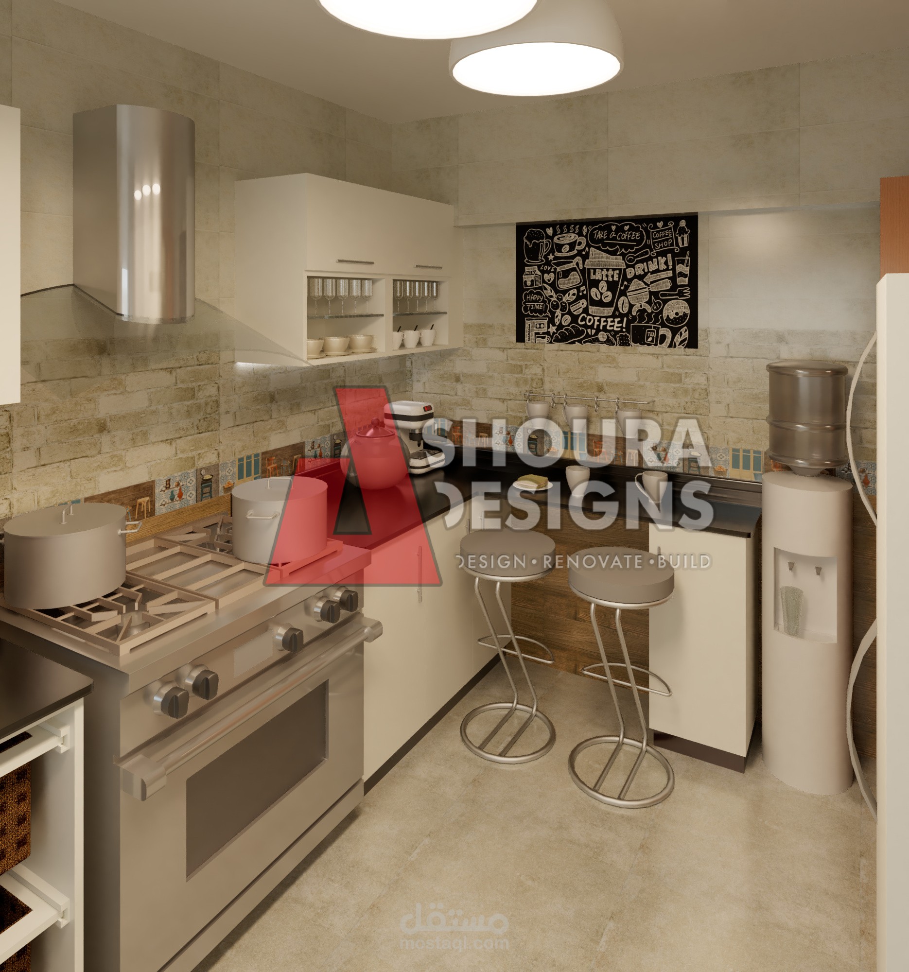 مطبخ شقة جاردن هيلز - 6 اكتوبر