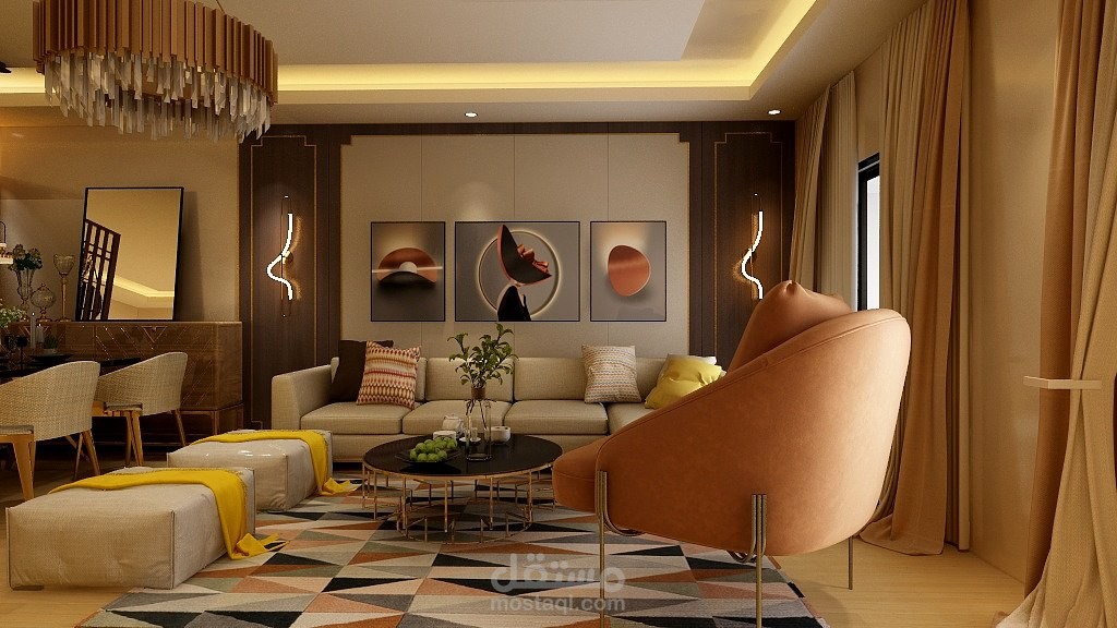 Living room moderne