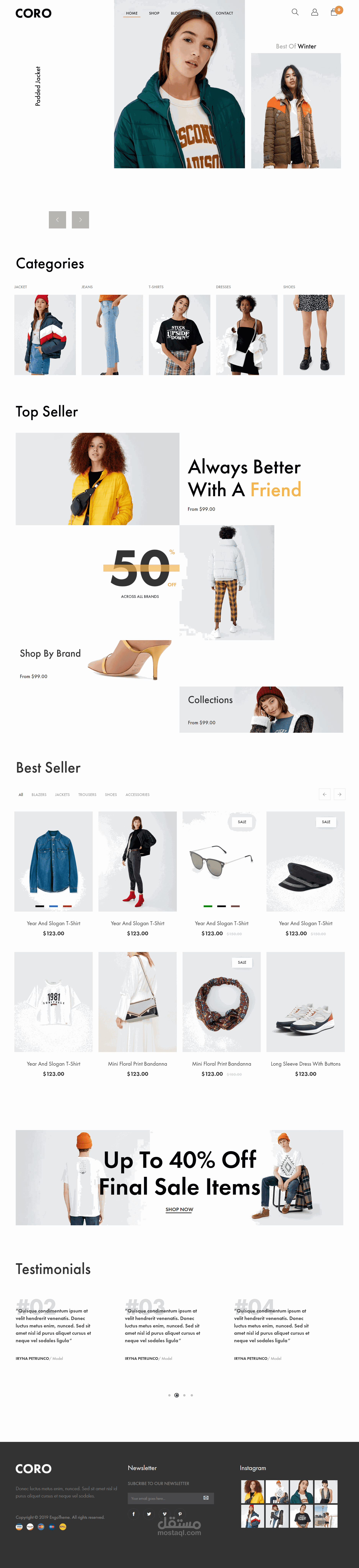 تصميم موقع شوبيفاي - Shopify