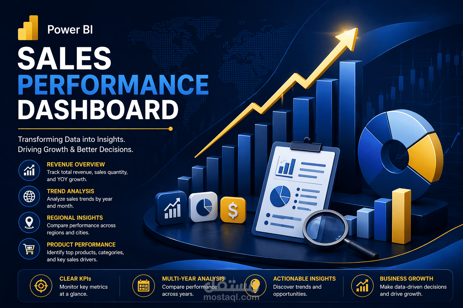 Multi-Year Sales Performance Dashboard