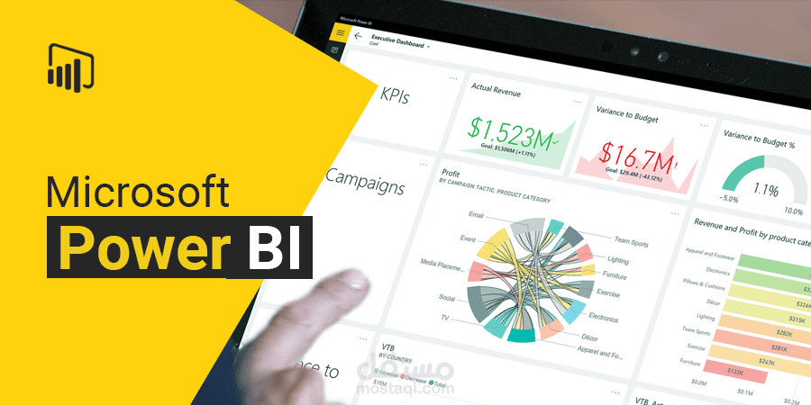 تصميم لوحة تحكم تحليل المبيعات التفاعلية باستخدام Power BI