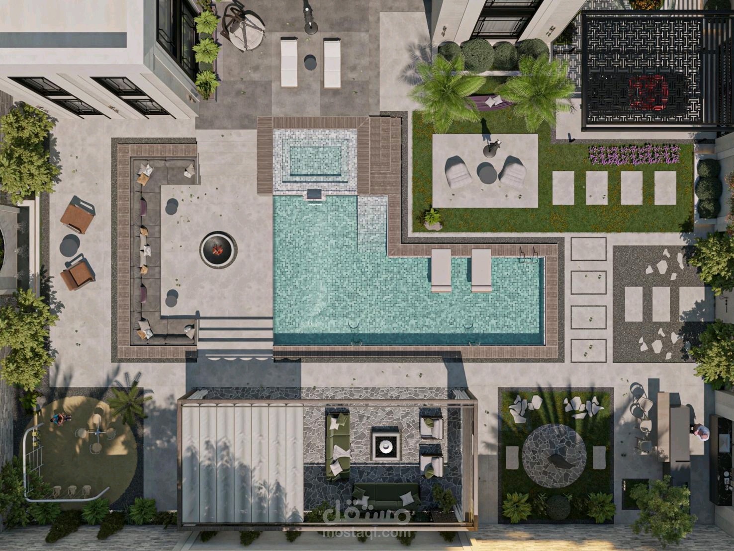تصميم حديقة منزلية