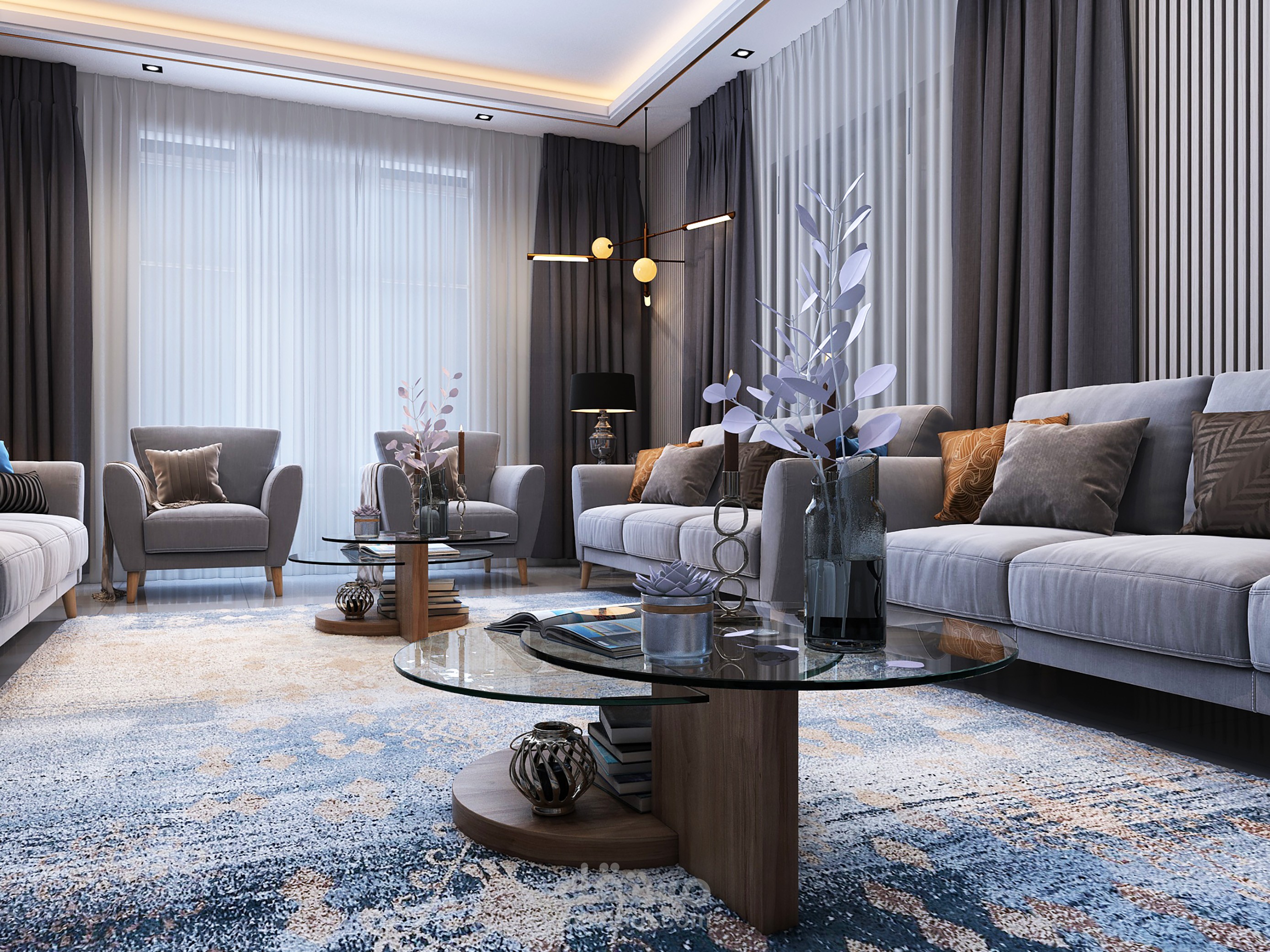 تصميم داخلي لمجلس رجال