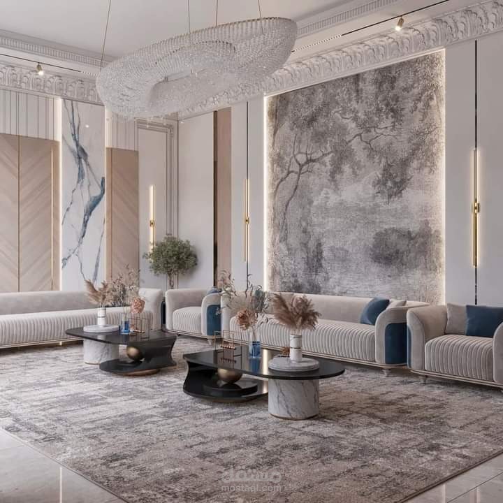 تصميم داخلي لشقه سكنية في دولة قطر