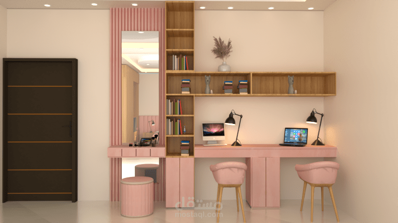 تصميم مكتب لشخصين