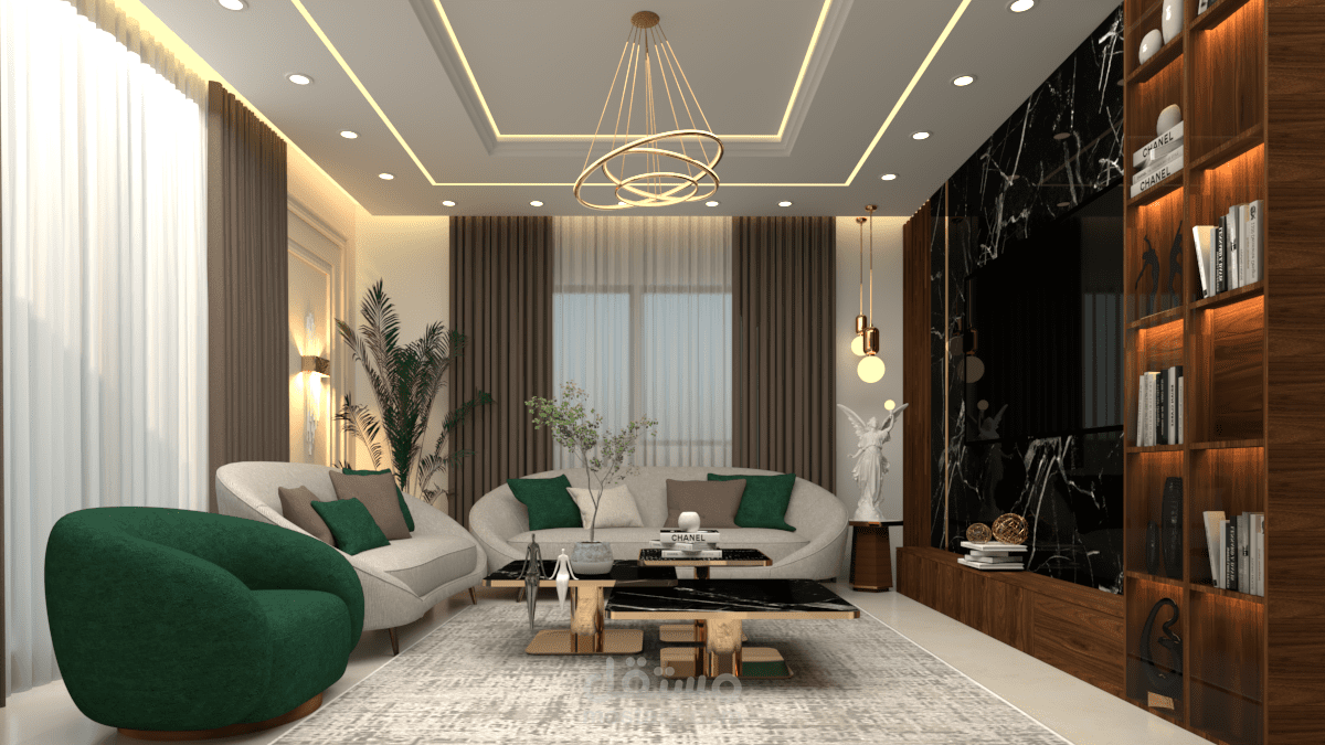 تصميم صالة معيشة
