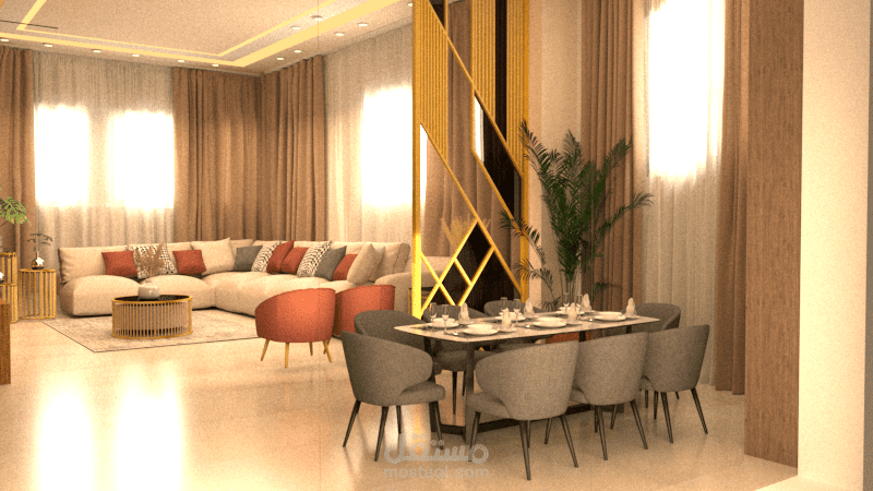 تصميم صالة معيشة