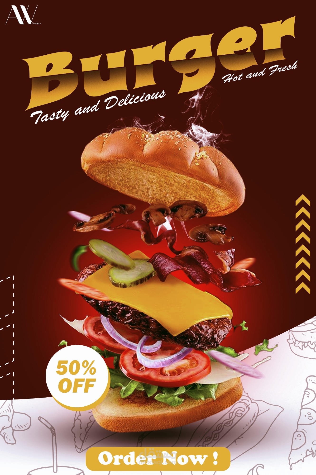 Burger Social media designs