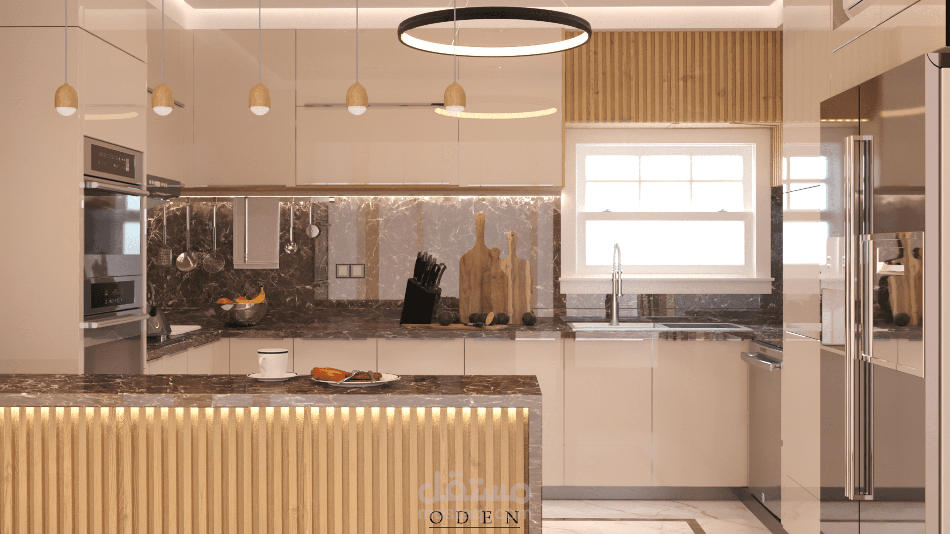 تصميم مطبخ مفتوح