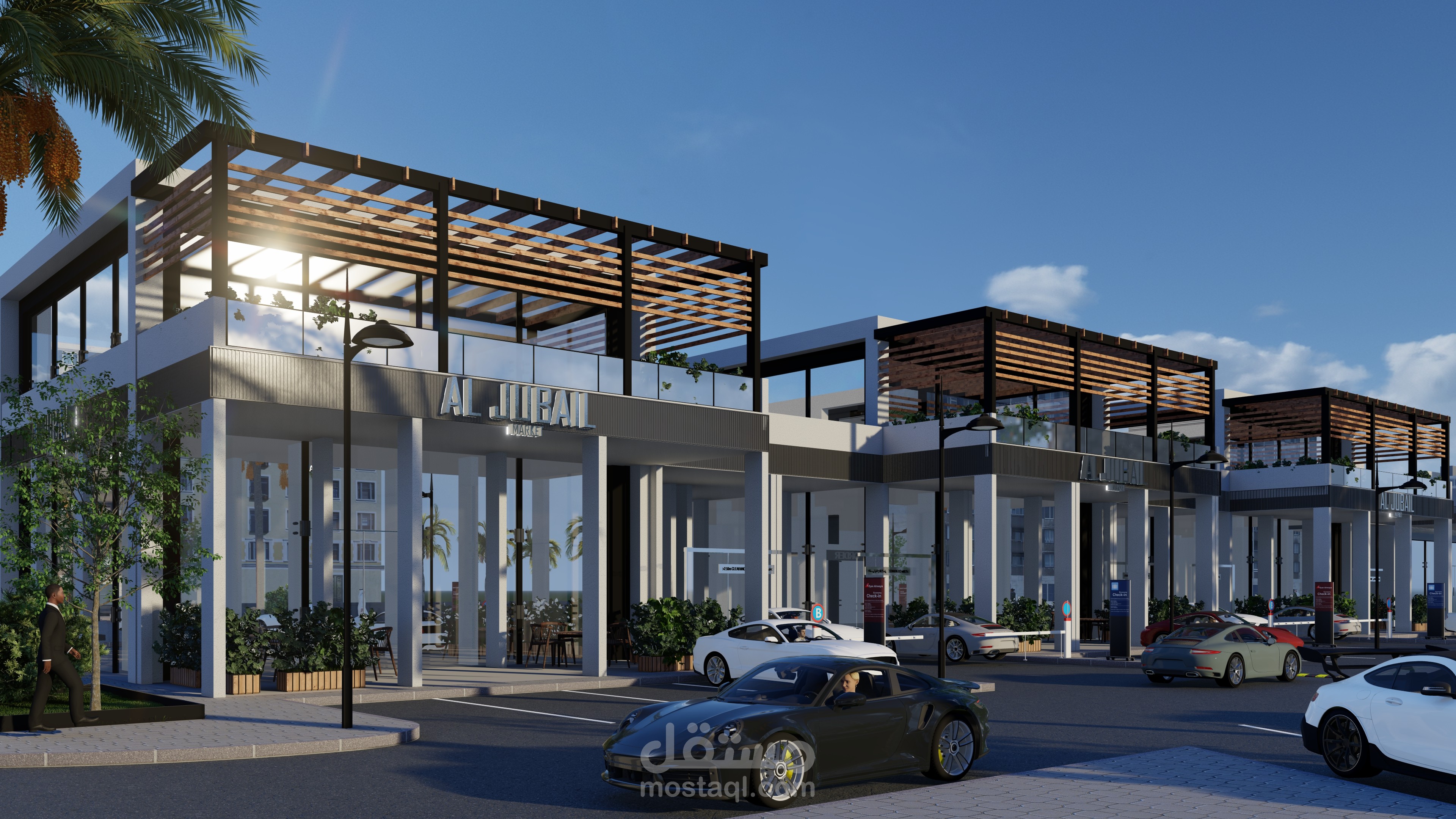 تصميم مجمع تجاري بالجبيل