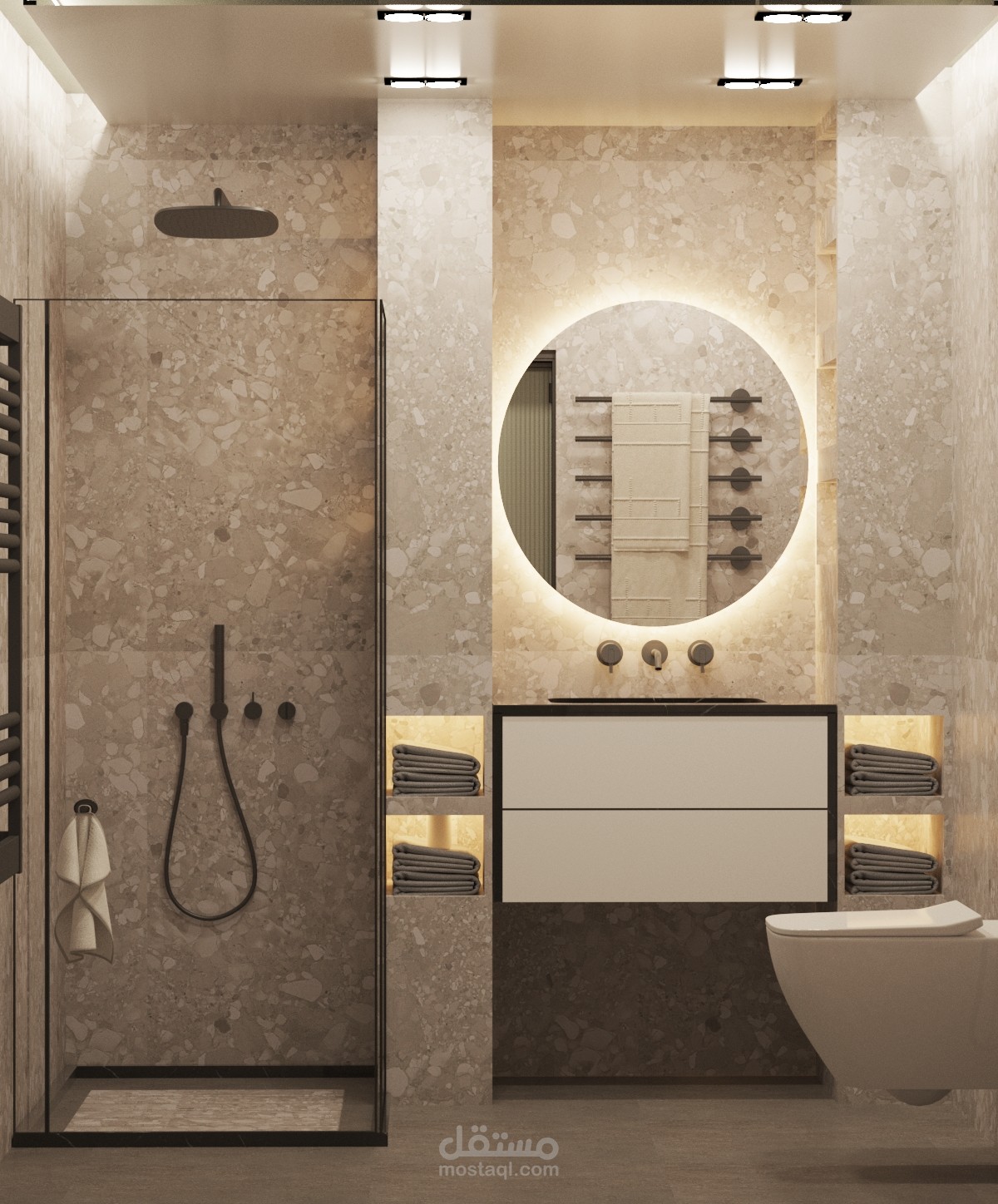 تصميم مودرن لحمام