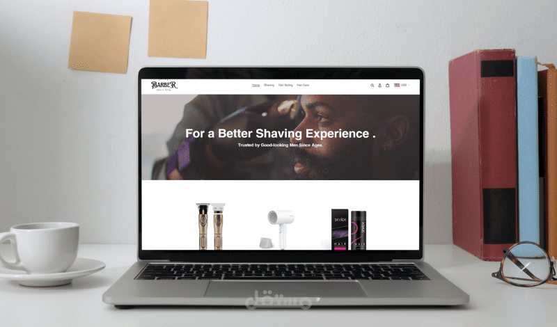 تصميم لموقع تجارة الكتروني على منصة شوبيفاي Shopify