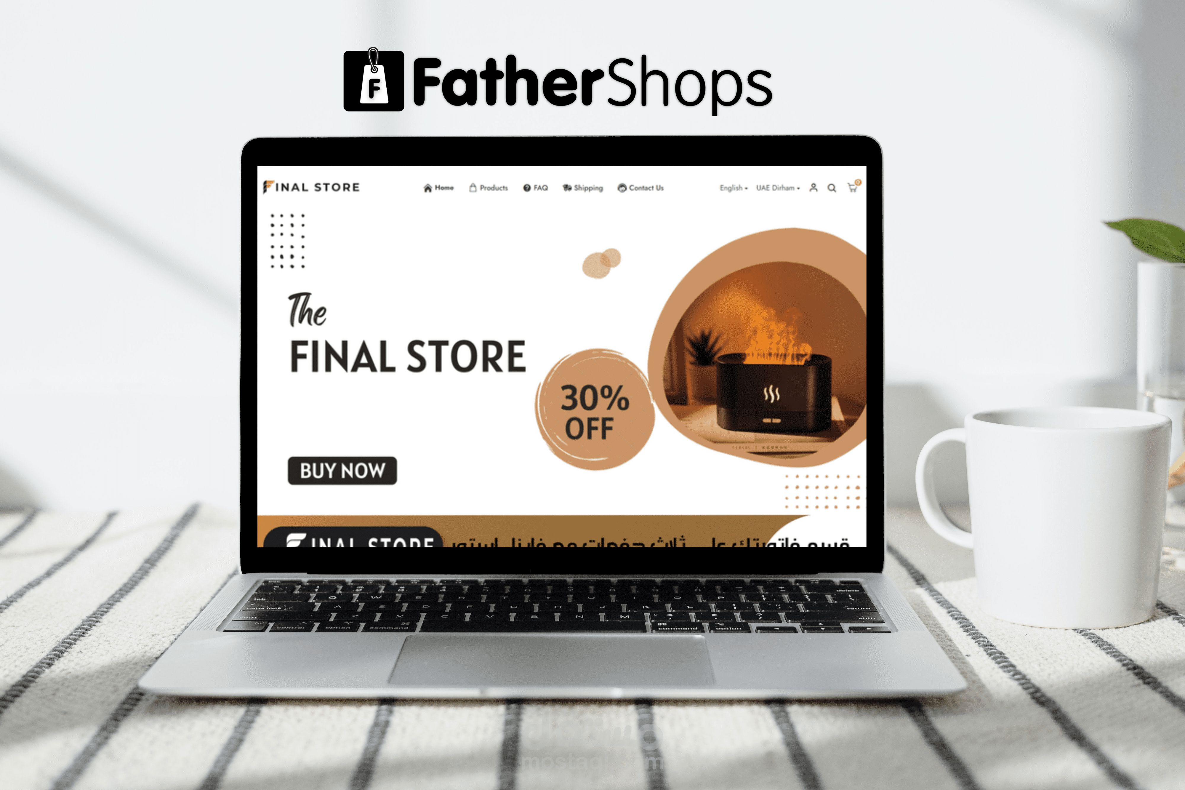 تصميم و برمجة متجر الكتروني متعدد اللغات على منصة فاذرشوبس / FatherShops - نظام دروبشيبينغ Dropshipping