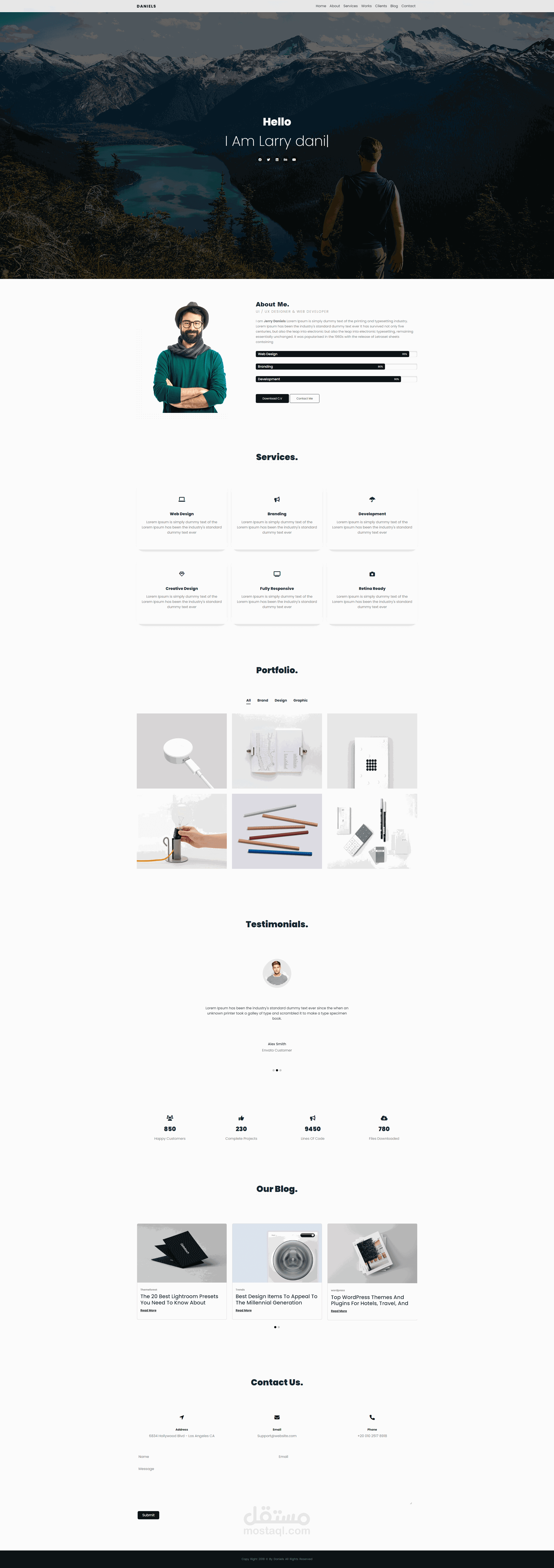 Danial Landing Page