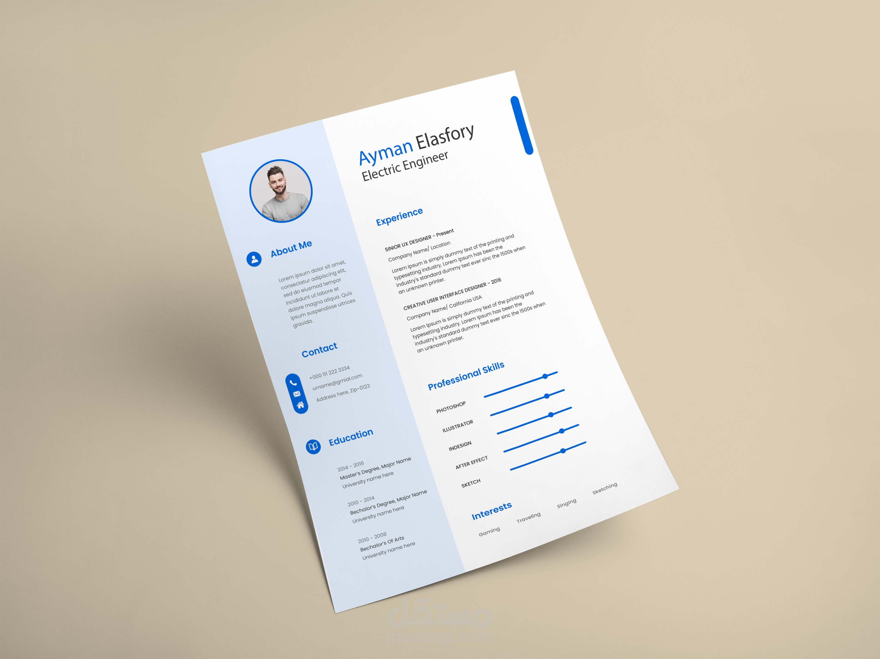 عمل سيرة ذاتية احترافية