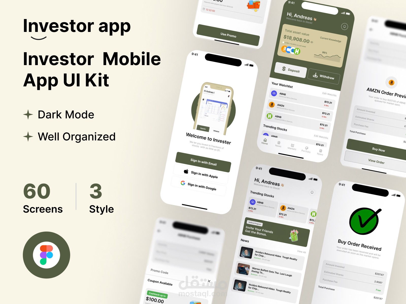 Investor Mobile App UI