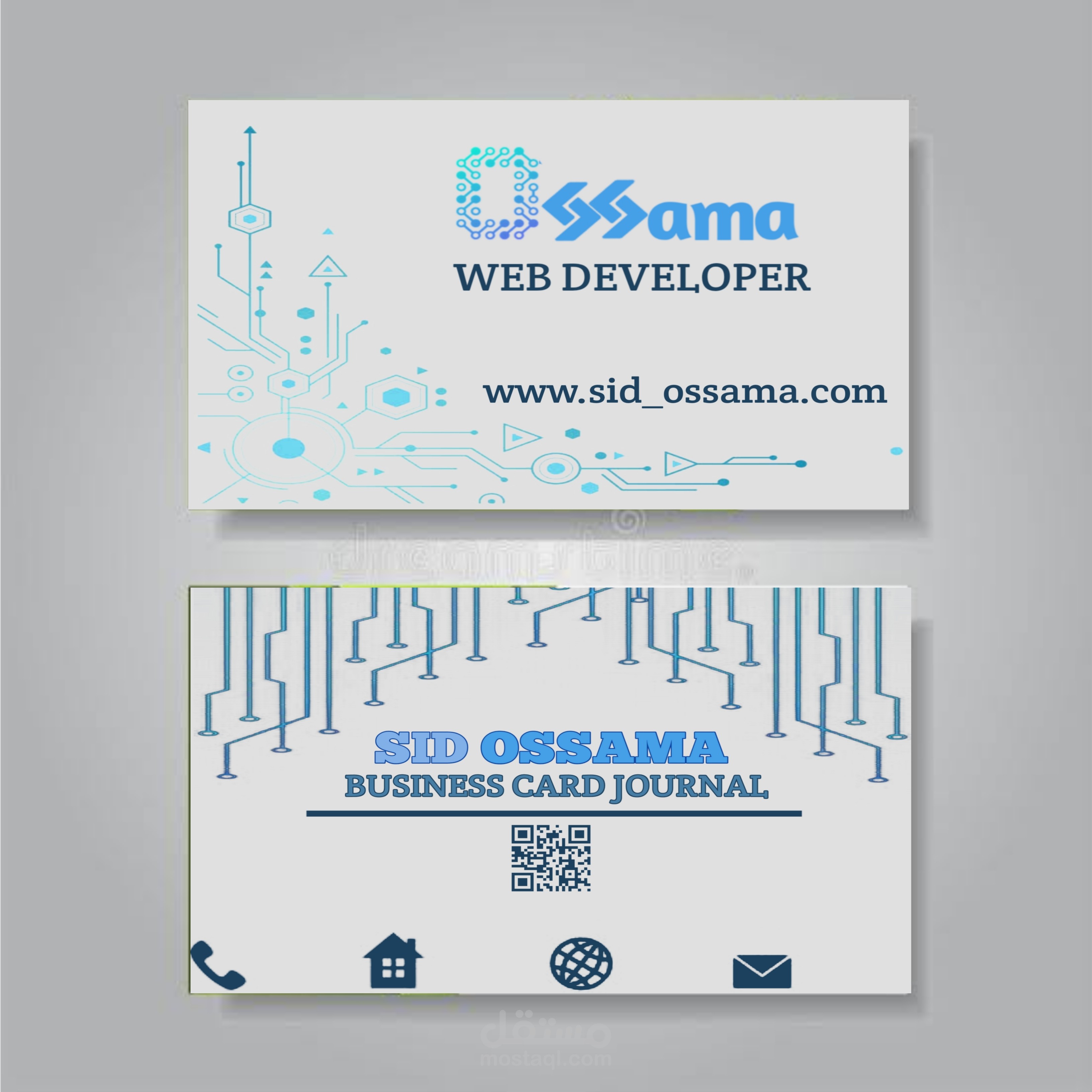 تصميم بيزنيس كارت و بطاقة دعوة