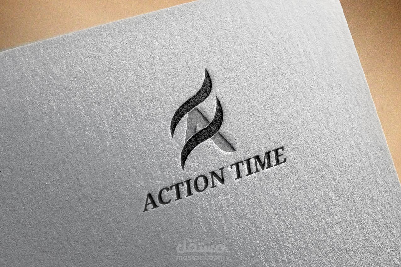 تصميم شعار احترافي ACTION TIME