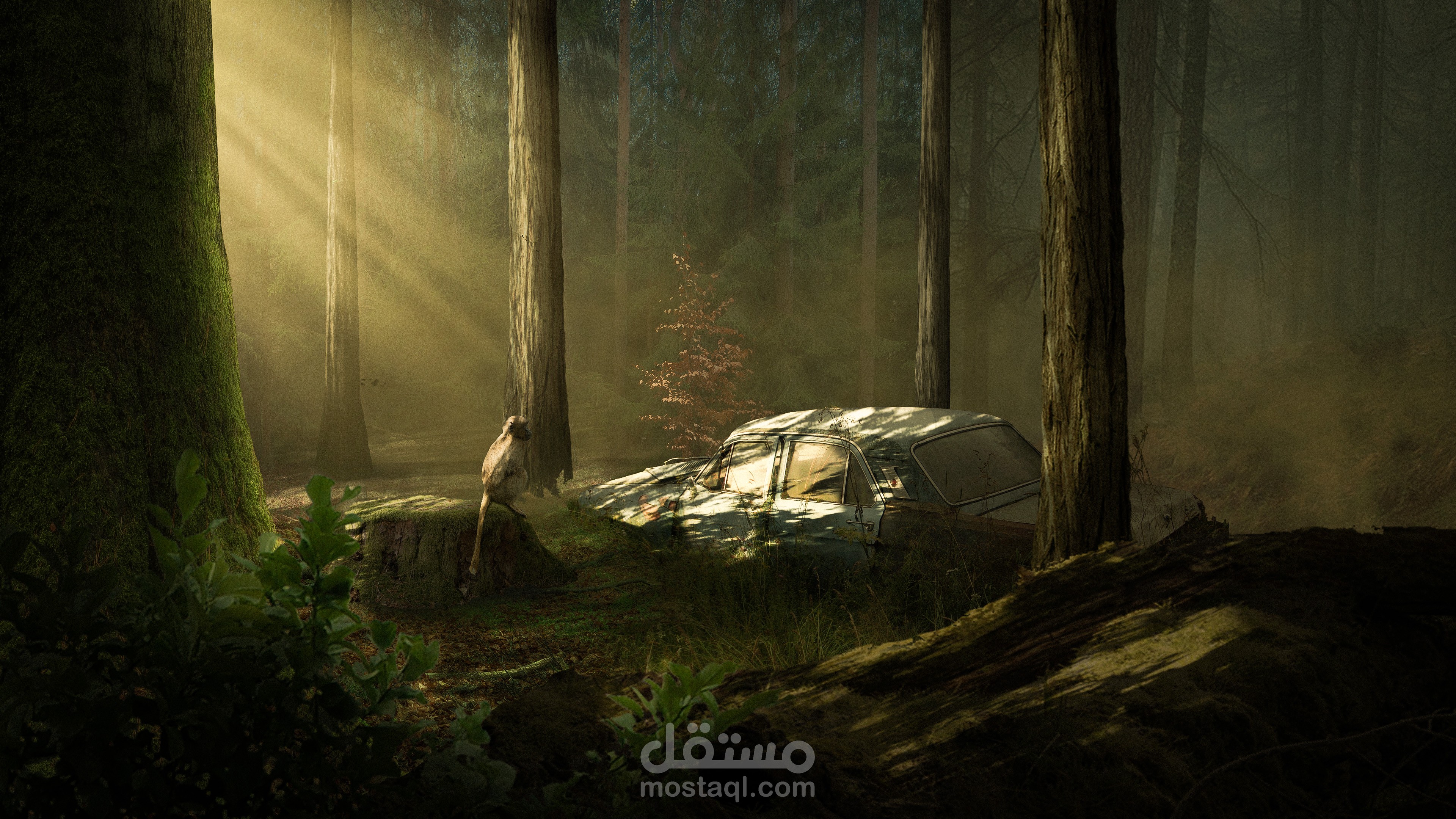 photo manipulation (ALONE IN JUNGEL)