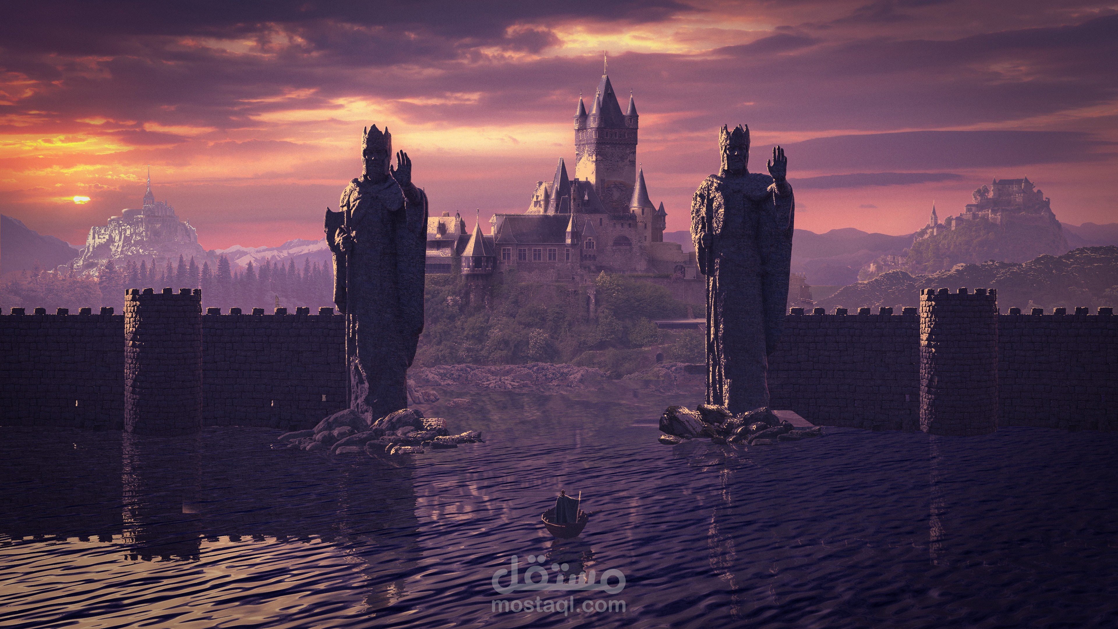 photo manipulation(journey to the argonath lands )