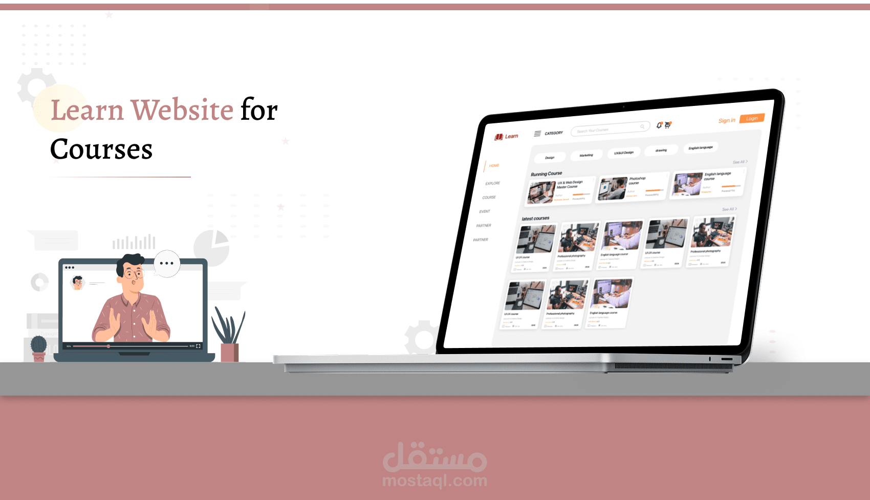 Educational courses website