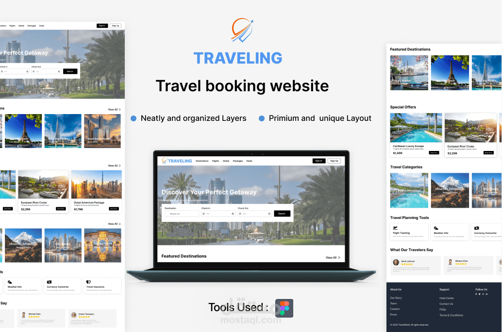 A website to book your travel