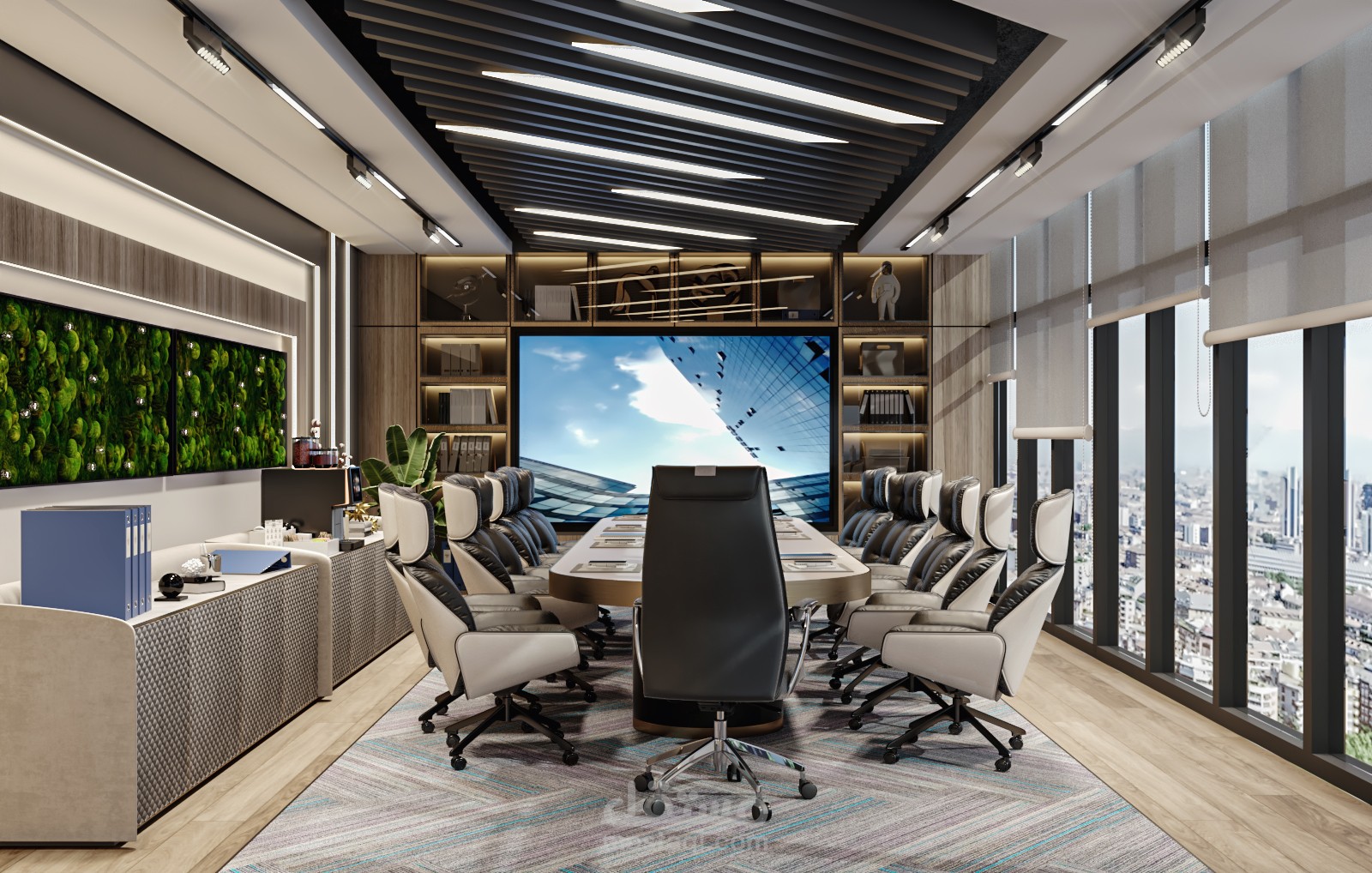 غرفة اجتماعات في مركز وزارة النقل