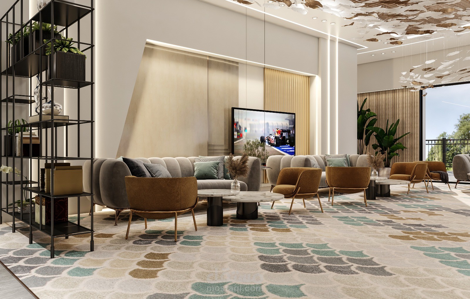 زون اللونج الفضي في استاد الجوهرة