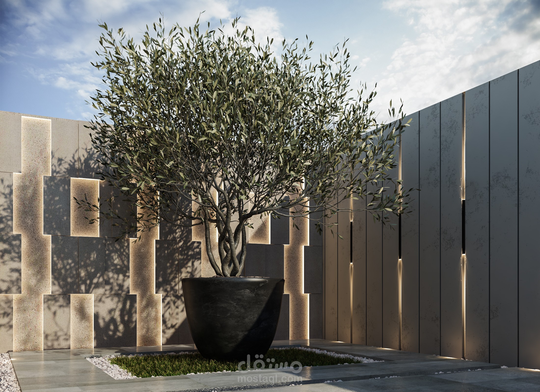 حديقة سطح خارجي