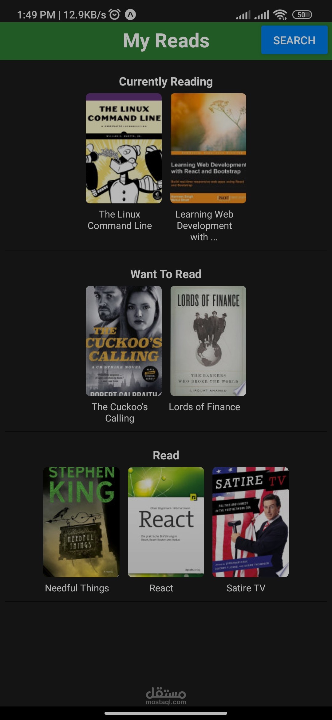 React Native App (My-Reads)