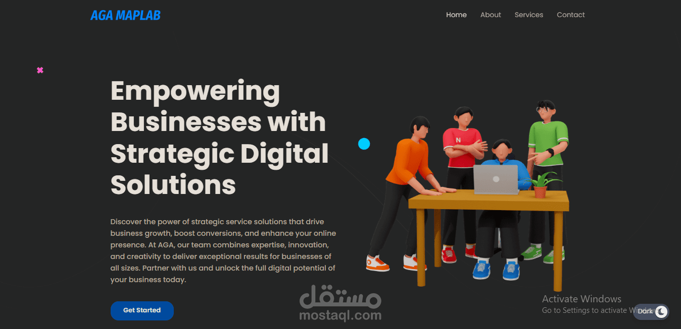 موقع الكتروني لشركة تسويق