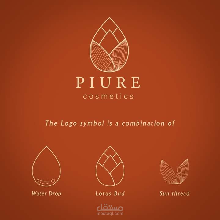 logo لوغو لعلامة تجارية متخصصة بالمستحضرات التجملية الطبيعة