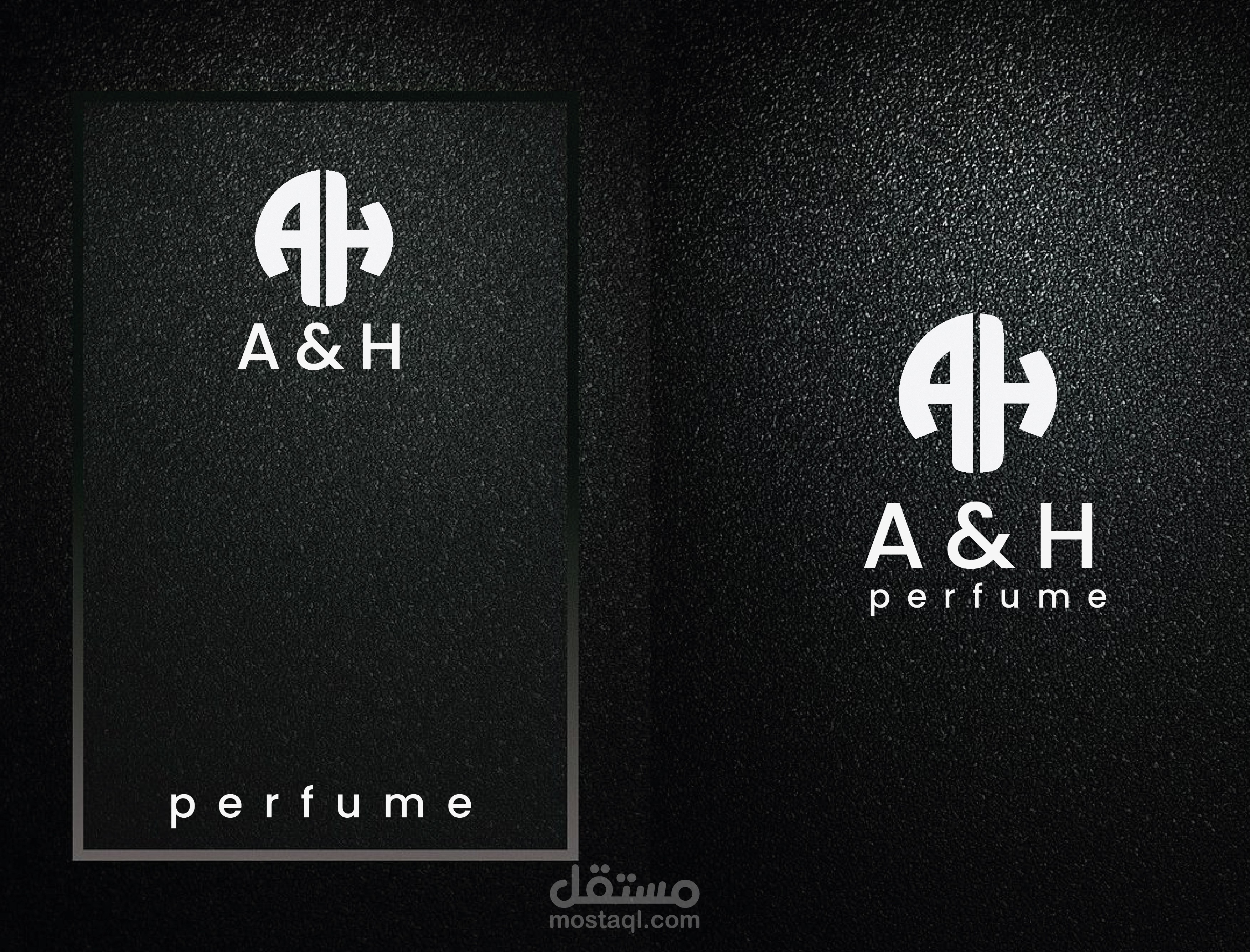 لوغو وباكجنك لبراند عطر A&H لنوع الرجالي