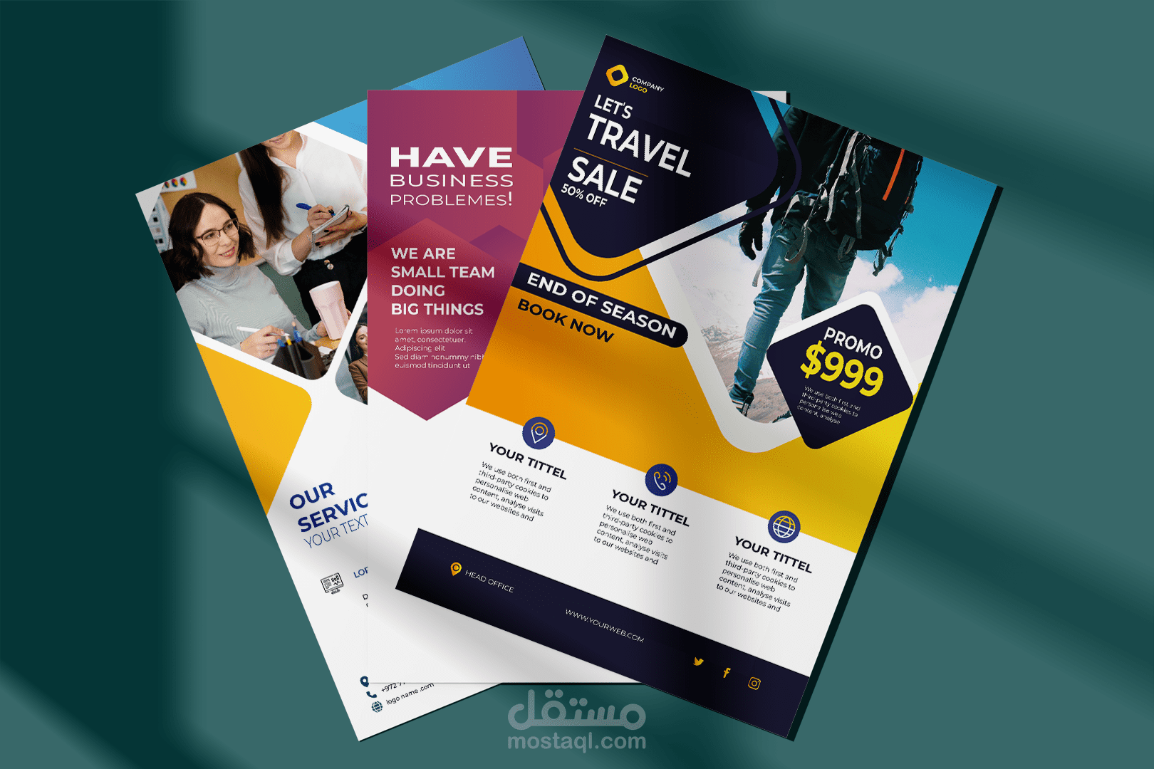 تصميم فلاير flyer , headlatter