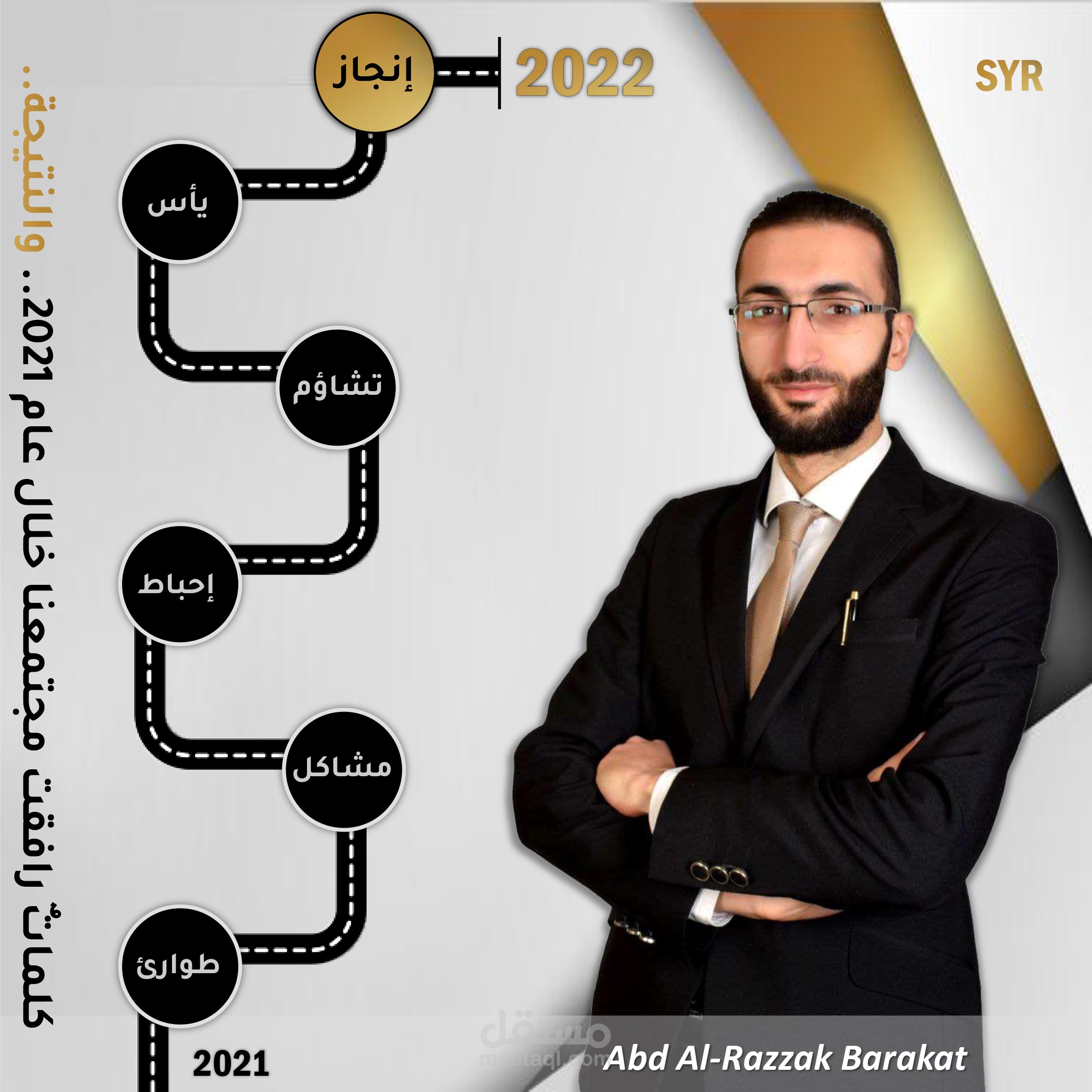 تصميم تقرير سنوي - سوشال ميديا