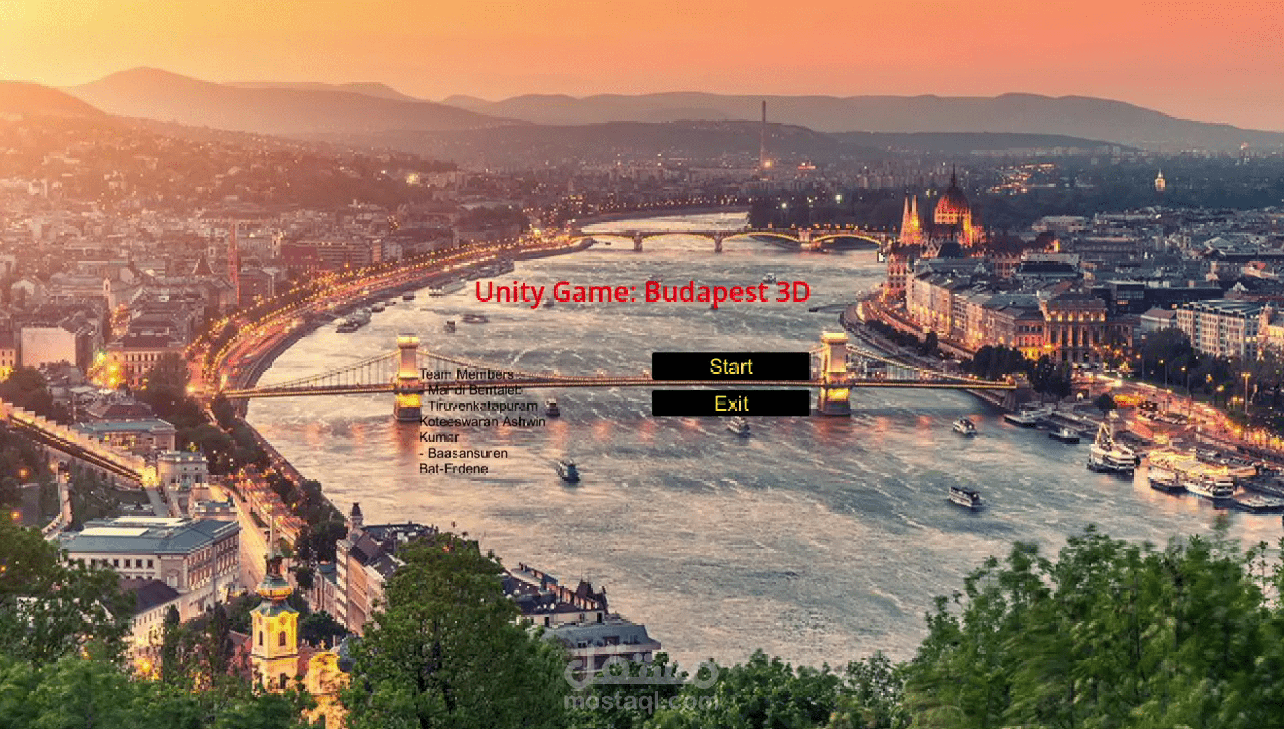 UnityGame-Budapest Tour