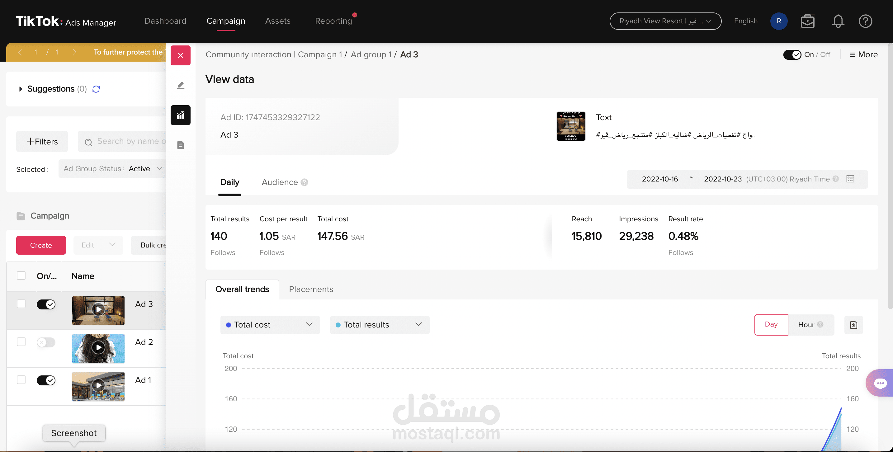 حملات إعلانية ممولة علي منصة ال Tik Tok