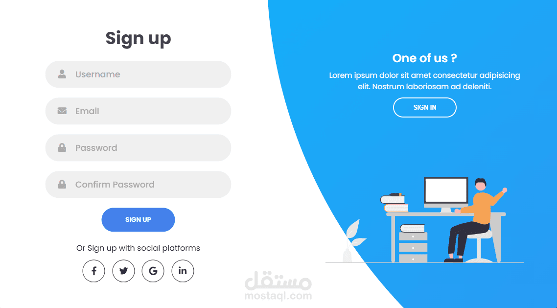 (FrontEnd (log in -sign up