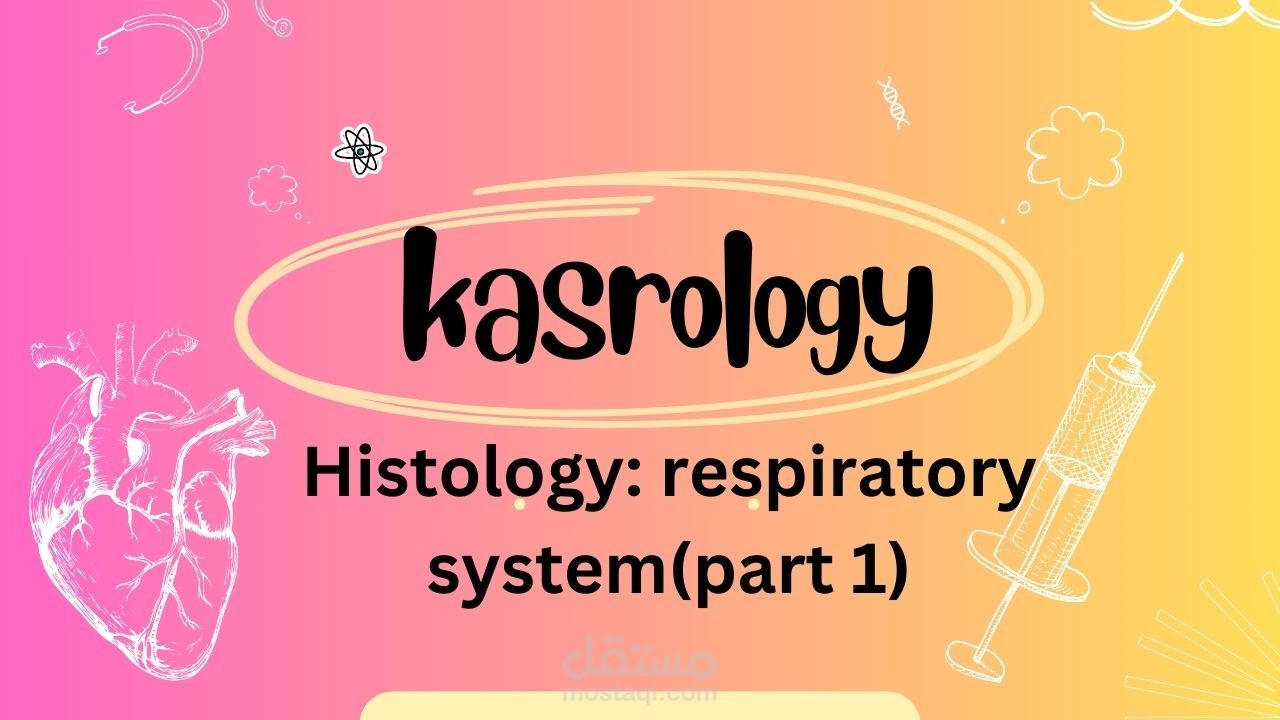 شرح histology of respiratory system