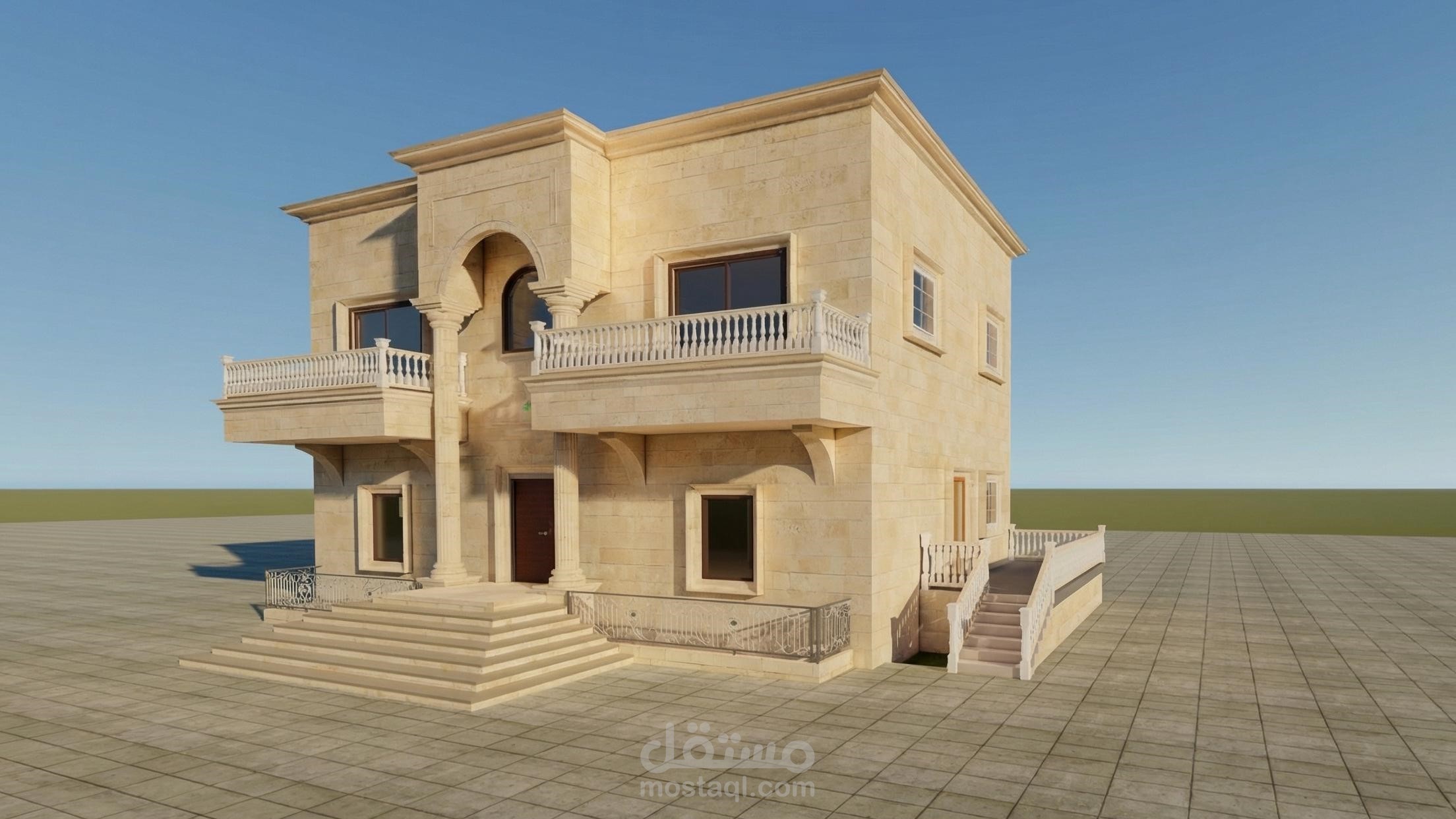 رسم مخططات مساقط وواجهات ببرنامج الريفيت المعماري..تصميم واجهات