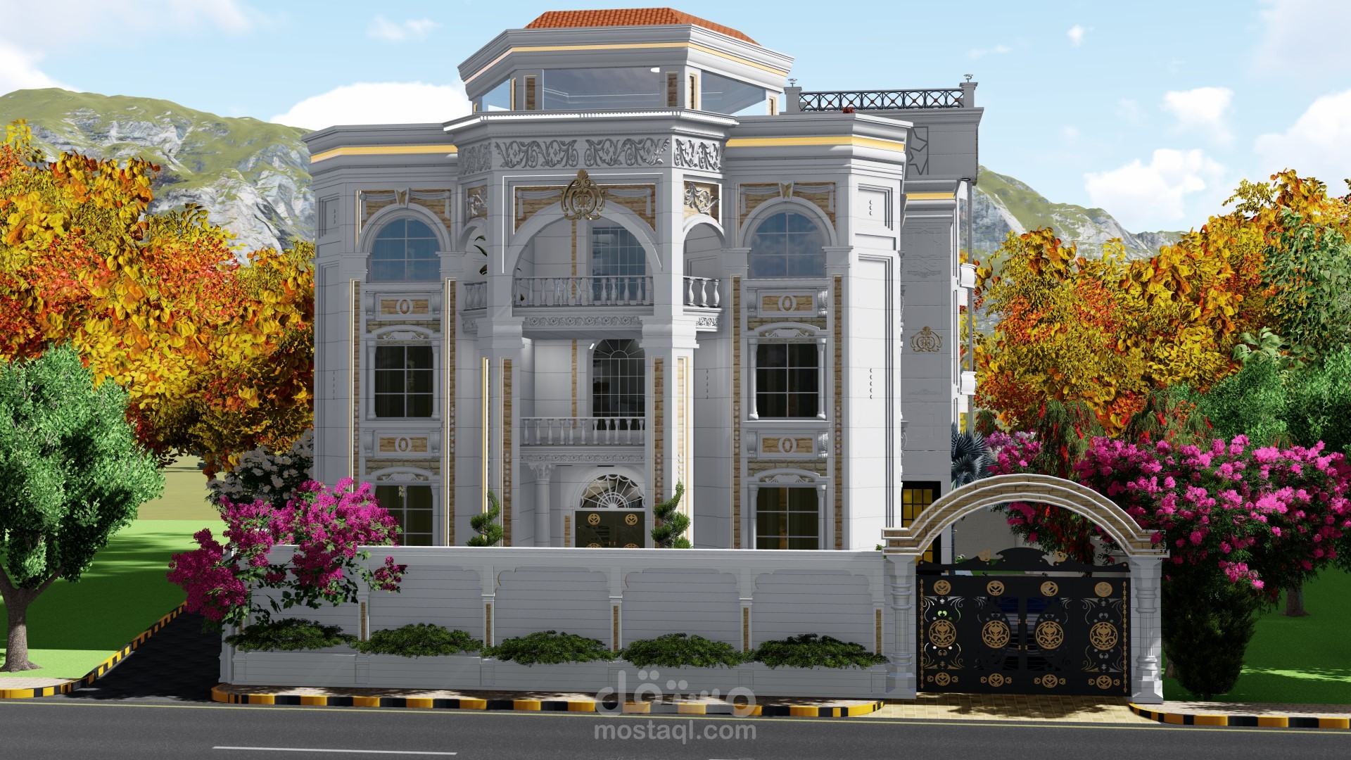 تصميم واجهات معماريه 3D