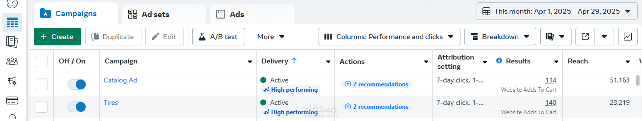 إعداد وإدارة حملات إعلانية