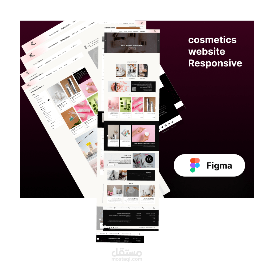 تصميم موقع الكترونى responsive design  للتجاره الكترونيه